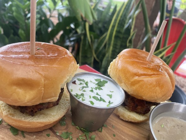 Sliders outdoors